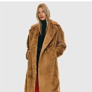 Chic Tan Teddy Jacket for Women